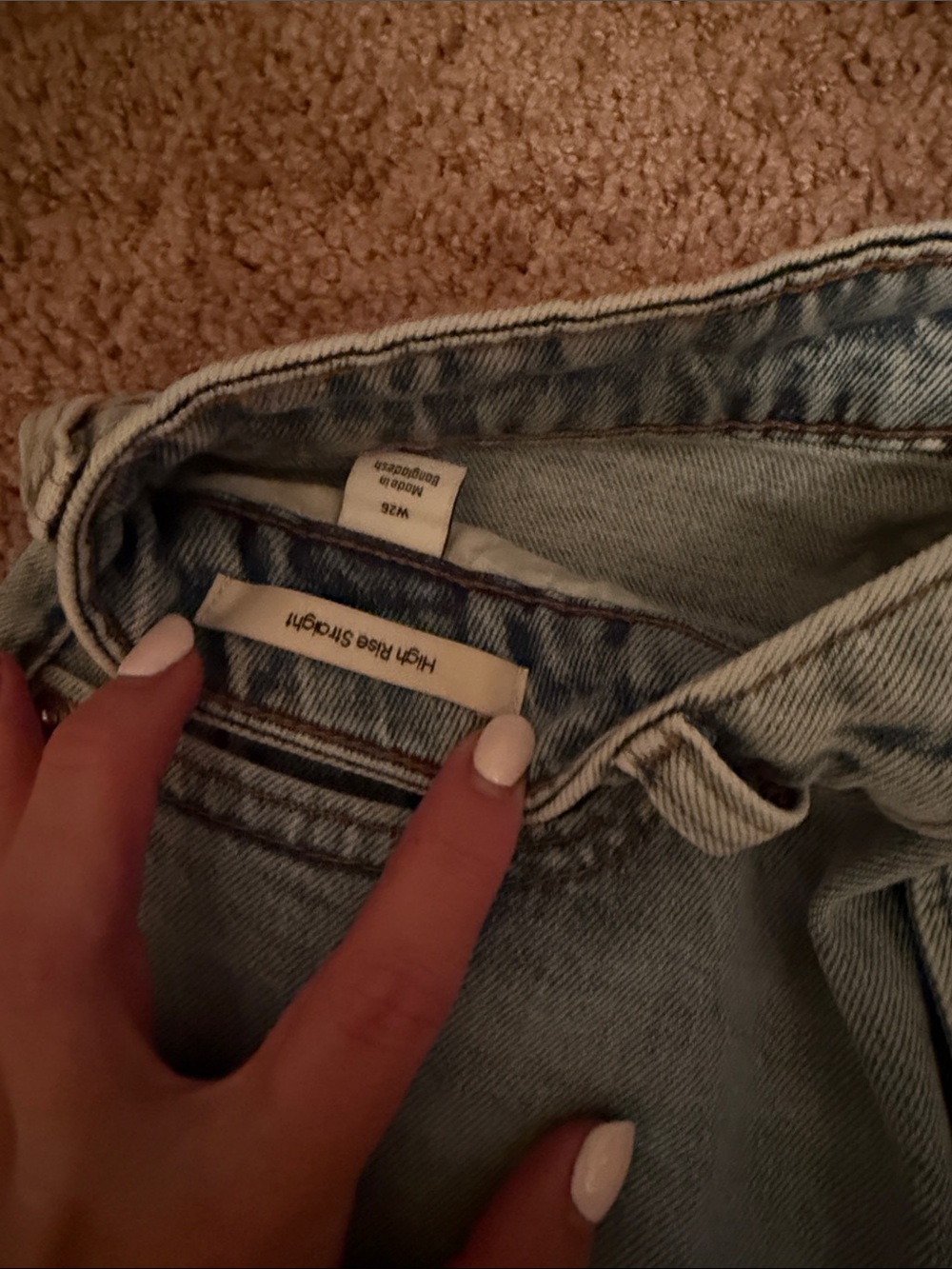 Calvin Klein Light Blue Straight Leg Jeans high rise - Picture 2 of 3